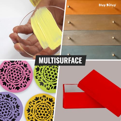itsy-bitsy Little Birdie Home Decor Chalk Paint Kit (6Pcs X 60Ml) - Countryside | Chalk Paint for Canvas, Wood Furniture, Wall, Home Decor, Glass, Terracotta Pots | Multi Surface Paint - Image 5