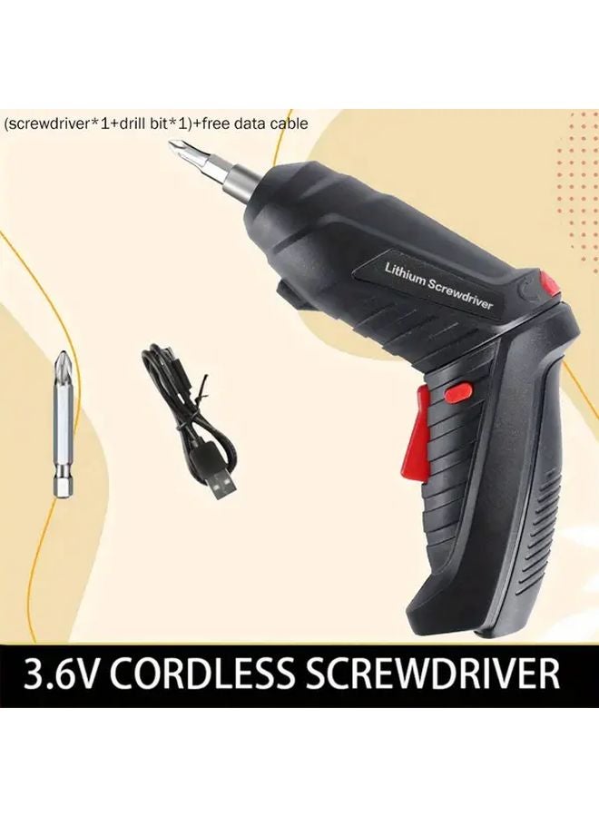 مجموعة مفك براغي كهربائي منزلي مع لقمة الحفر وكابل بيانات مجاني - Image 1