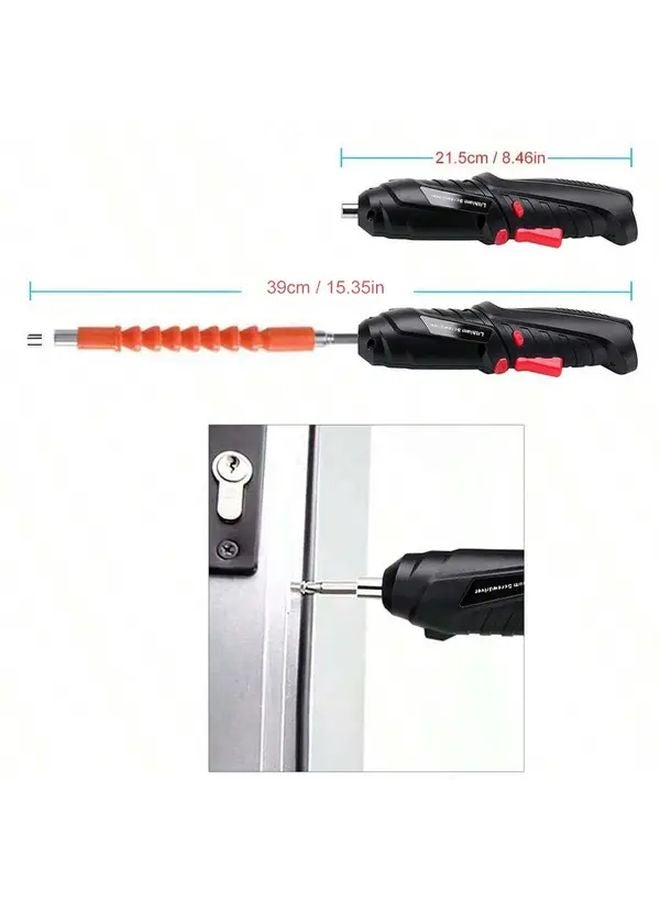 مجموعة مفك براغي كهربائي منزلي مع لقمة الحفر وكابل بيانات مجاني - Image 3