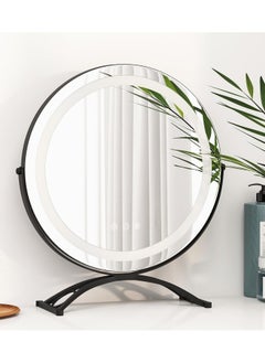 ETG Vanity Mirror with Lights, 40cm  Makeup Mirror with Lights, Smart Touch Control 3 Colors Dimmable Vanity Mirror, 360°Rotation Round Vanity Mirror for Bedroom, Bathroom  - Image 1