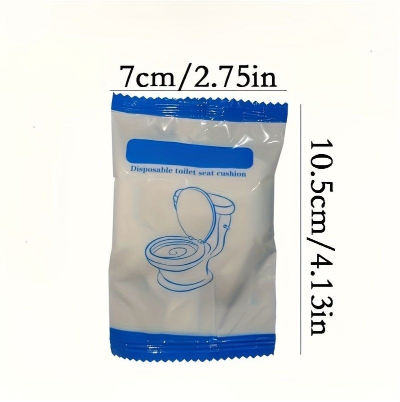 White Disposable Toilet Seat Covers 20pcs Travel Portable Hygiene Essentials - Image 3