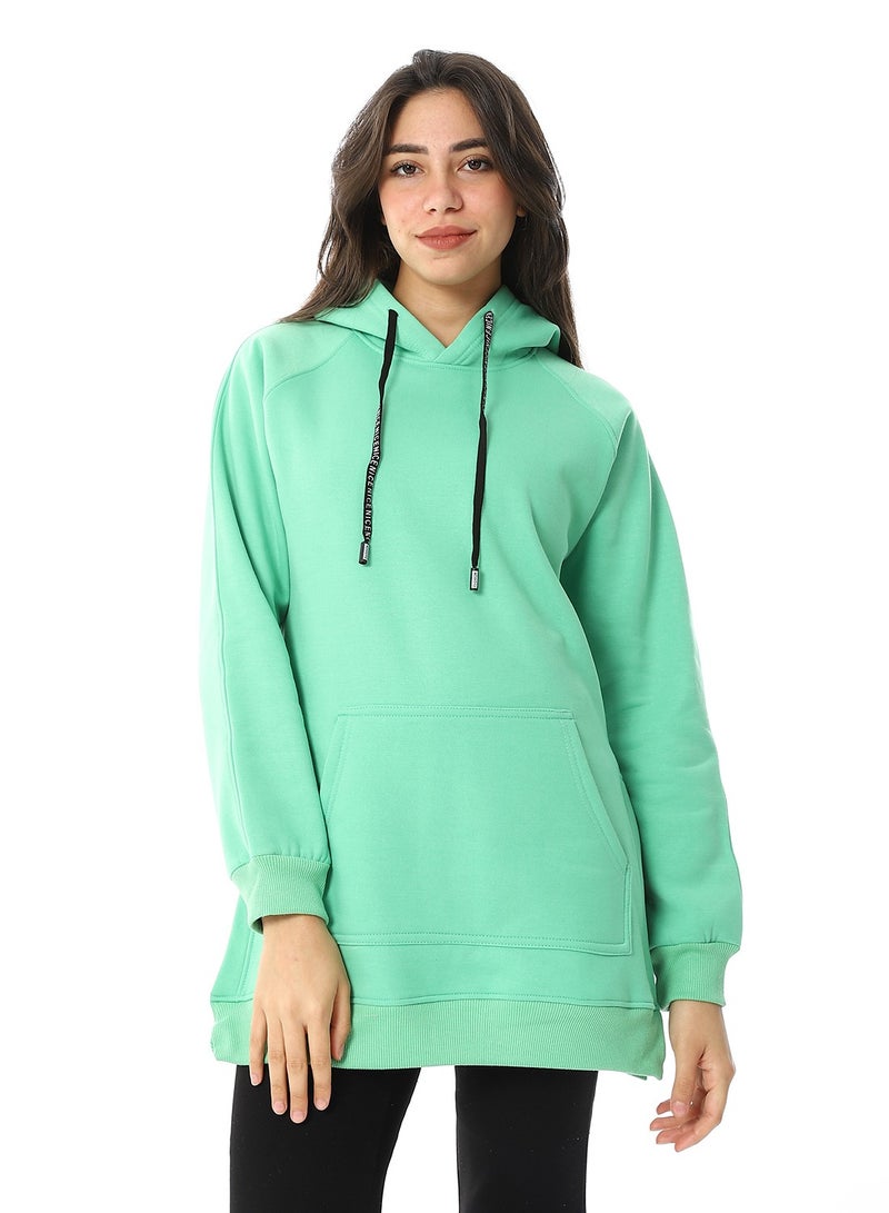 سيزار هودي حريمي مزود بفتحات من الجانبين وجيب أمامي - Image 1