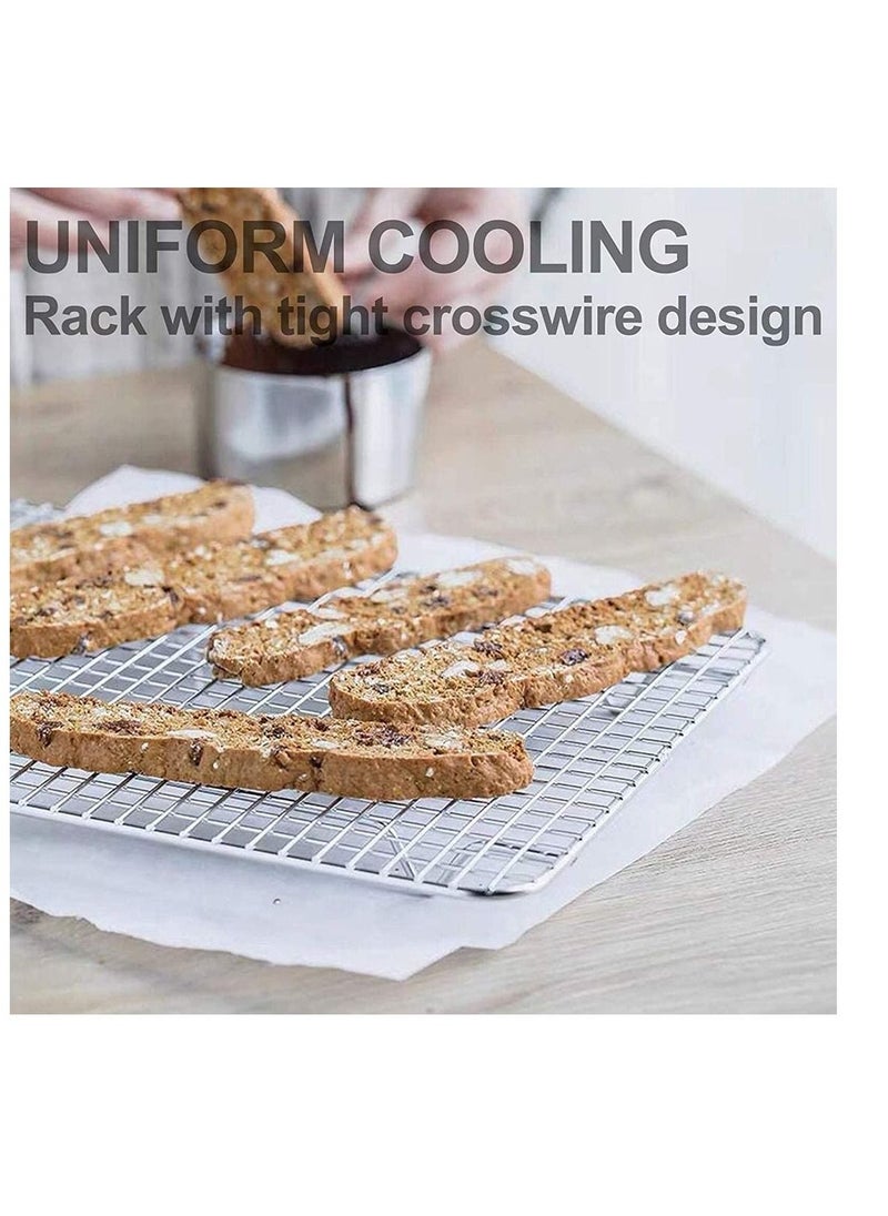 KASTWAVE - Baking Sheet Nonstick Baking Pans with Rack Set 1 Sheets+1 Rack Stainless Steel Cookie Sheet Pan with Cooling Rack for Oven 16" x 12" x 1" Tray Non-Toxic Heavy Duty Easy Clean - Image 1
