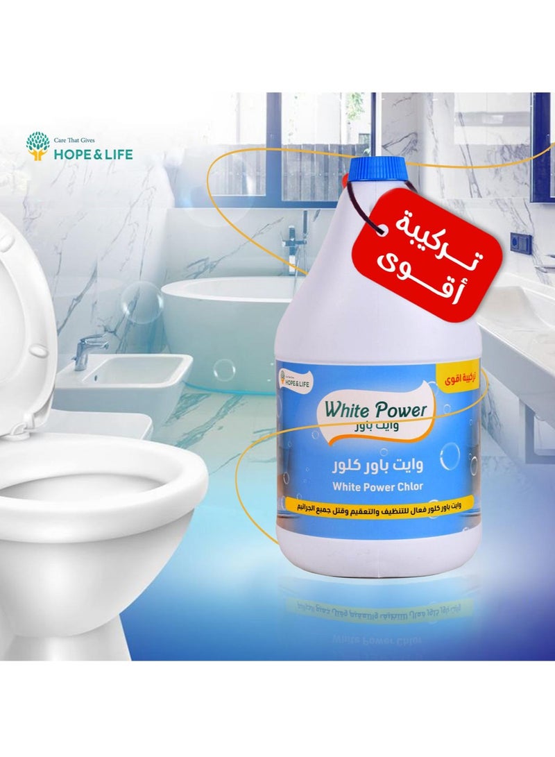 Hope And Life White Power Chlor Multi-Purpose Cleaner, Disinfectant & Germ Killer - 3.78L  - Image 4