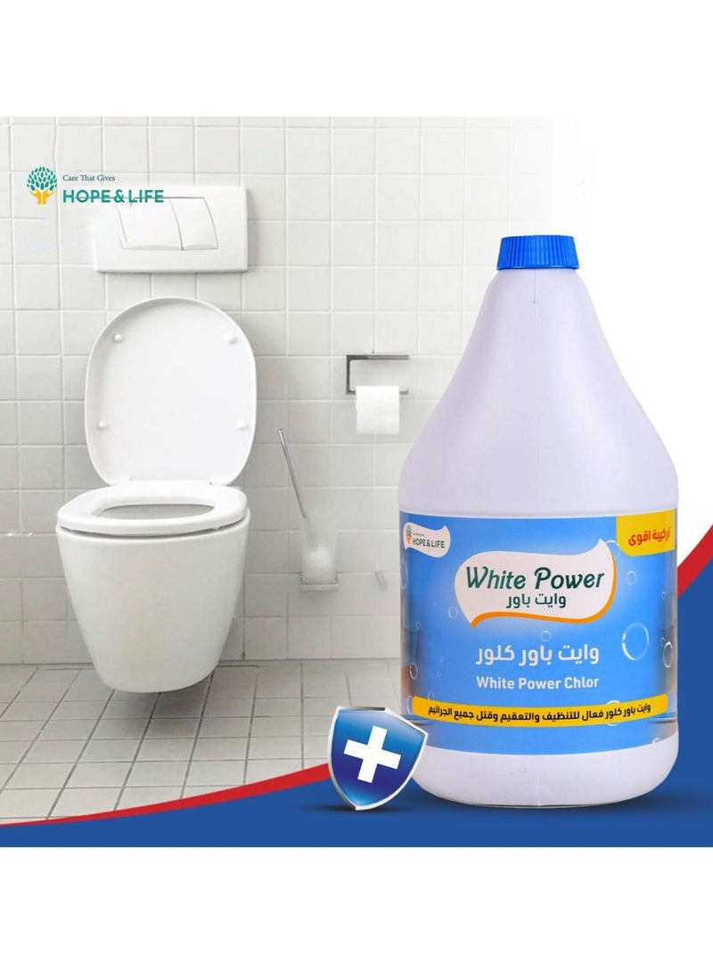 Hope And Life White Power Chlor Multi-Purpose Cleaner, Disinfectant & Germ Killer - 3.78L  - Image 5