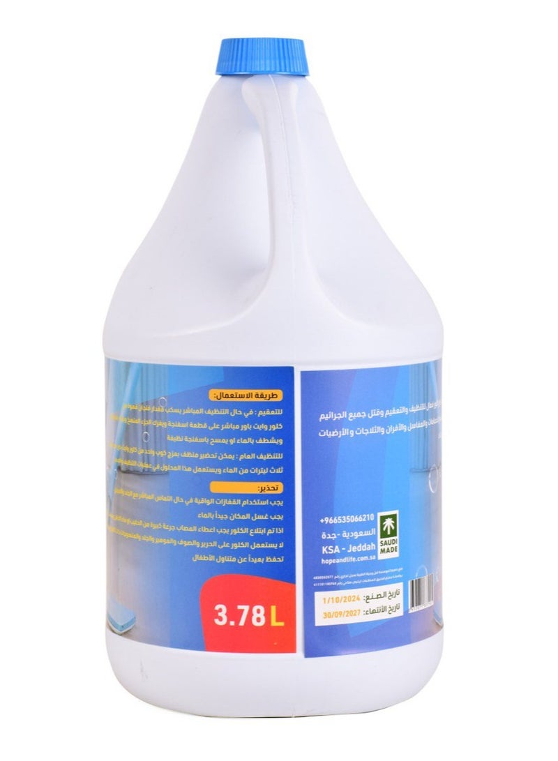 Hope And Life White Power Chlor Multi-Purpose Cleaner, Disinfectant & Germ Killer - 3.78L  - Image 3