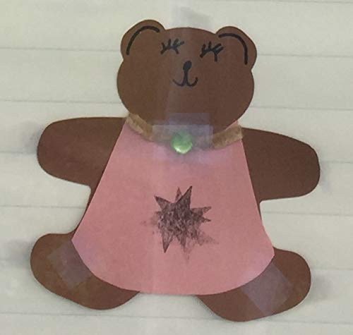 SHAPES ETC. 31Pcs Teddy Bear Single Color Cut-Outs 5.5in, Brown Construction Paper Shapes, Bulletin Board Decorations, DIY Crafts, Brown Bear, Wall Cutouts, Made in USA - Image 3