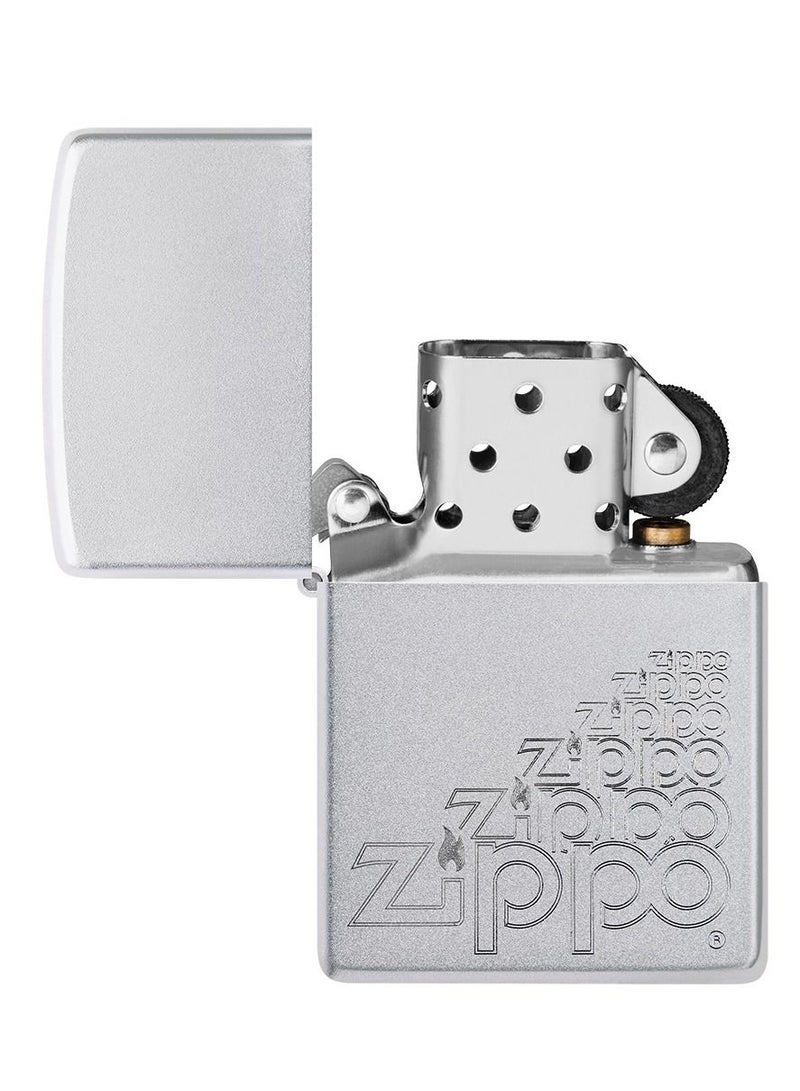 Zippo Ae184041 205 ولاعة زيبّو ساتين كروم مقاومة للرياح - Image 4