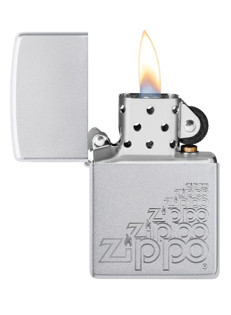 Zippo Ae184041 205 ولاعة زيبّو ساتين كروم مقاومة للرياح - Image 3