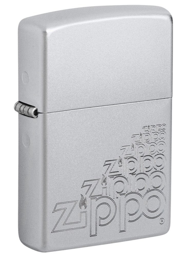 Zippo Ae184041 205 ولاعة زيبّو ساتين كروم مقاومة للرياح - Image 1