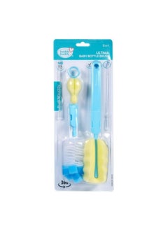 BuddsBuddy 5 In 1 Ultima Baby Feeding Bottle Nipple Straw Brush Cleaner Bb7225 (Blue)  - Image 3