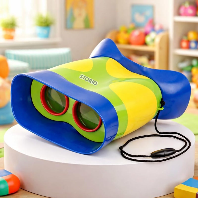 Storio Binoculars for Toddlers & Kids | Educational Outdoor Exploration Toy for Boys & Girls Age 3+ | Safe, Lightweight & Shockproof Binoculars | Perfect Easter Basket Gift or Birthday Present - Image 5