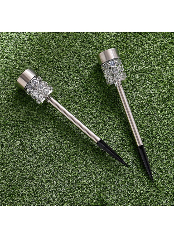 Home Box Lyn 2-Piece Solar Outdoor Spike LED Light Set 8 x 36 x 8 cm  - Image 4