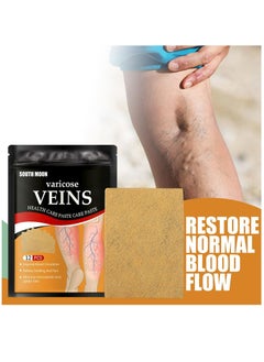 SOUTH MOON 12 Pieces Varicose Veins Patches Relief Phlebitis Angiitis 100% Natural Ingredients Added Eliminate the Appearance of Varicose Veins Vein Inflammation Treatment For Men & Women  - Image 3
