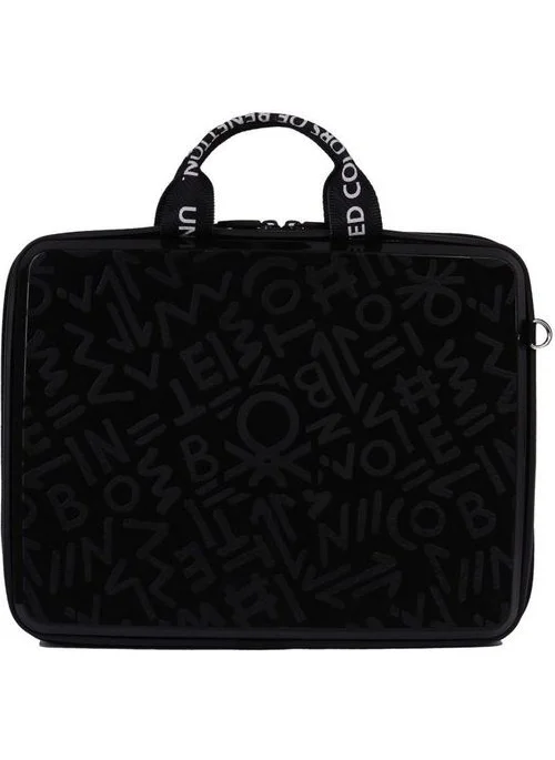 Benetton Logo Black Abs Unisex Laptop & Briefcase BNTE50