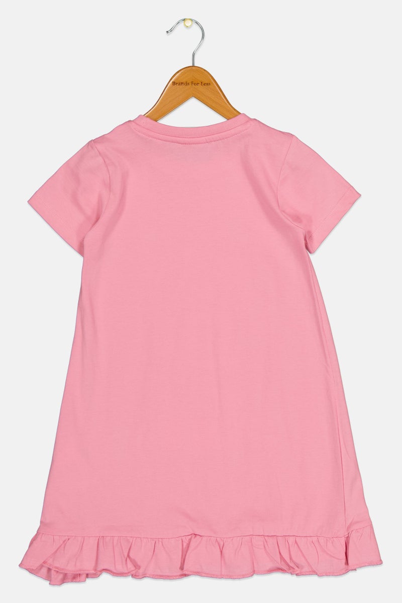 Disney Toddlers Girl Mickey And Friends Graphic Print Sleepwear Dress, Pink - Image 2