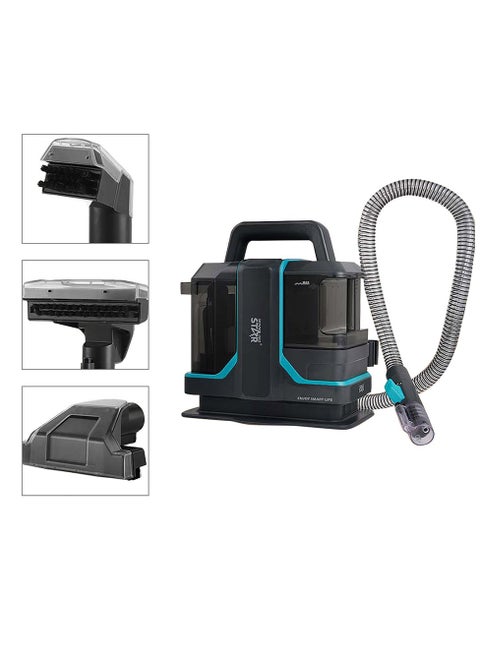 Carpet Cleaner, Fast Heating, Wired Dry & Wet Cleaner, Self-Cleaning, for Carpet/Curtain/Car Seat/Sofa Couch, 450W ST-4600 Black