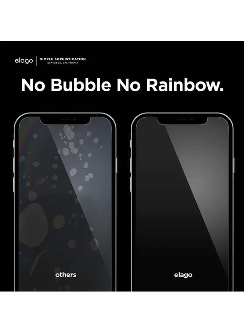 Elago iPhone 12 Pro Max 6.7 Tempered Glass Screen Protector / Easy Installation / Screen Guard Anti Scratch / Extreme Crystal Clarity - Clear - Image 5