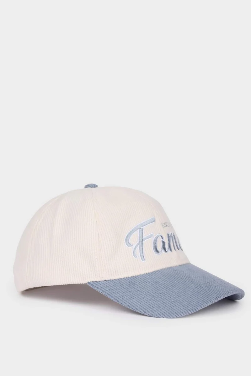 Defacto Woman Embroidered Velvet Cap