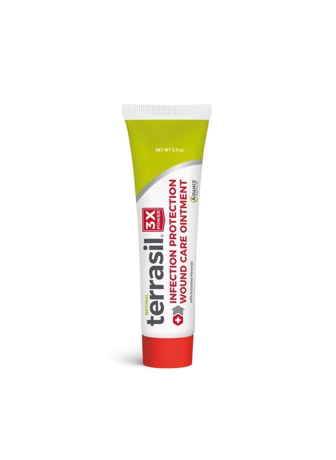 Terrasil Wound Care 3X Wound Healing Ointment, Infection Protection For Bed Sores, Pressure Sores, Diabetic Ulcers, Blisters, Cuts, Burns. Dermatologisttested, Hypoallergenic Approved (.5Oz)  - Image 1