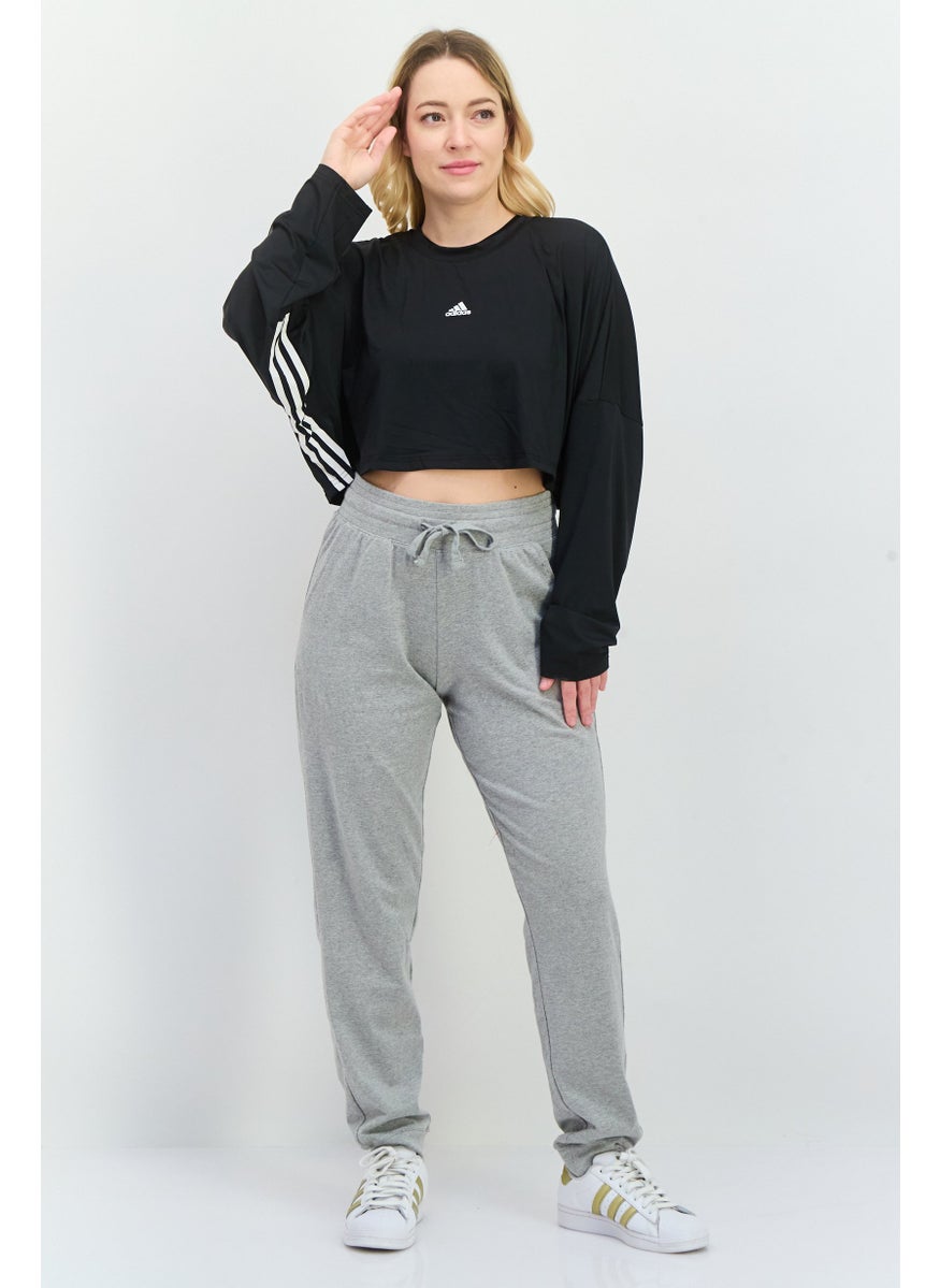 Adidas Women Sportswear Fit Training Sweatshirt, Black  - Image 4