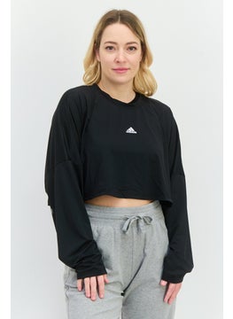 Adidas Women Sportswear Fit Training Sweatshirt, Black  - Image 1