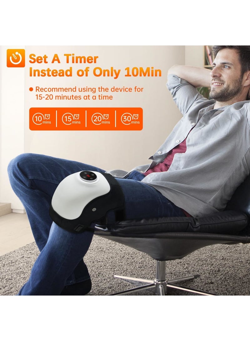 SYOSI Knee Massager, Cordless Knee Massager with Vibration and Infrared Heating Function - Red Light Electric Knee Massager, 3 Adjustable Vibrations, Air Pressure and Heating Modes, 5 Levels of Timing - Image 3