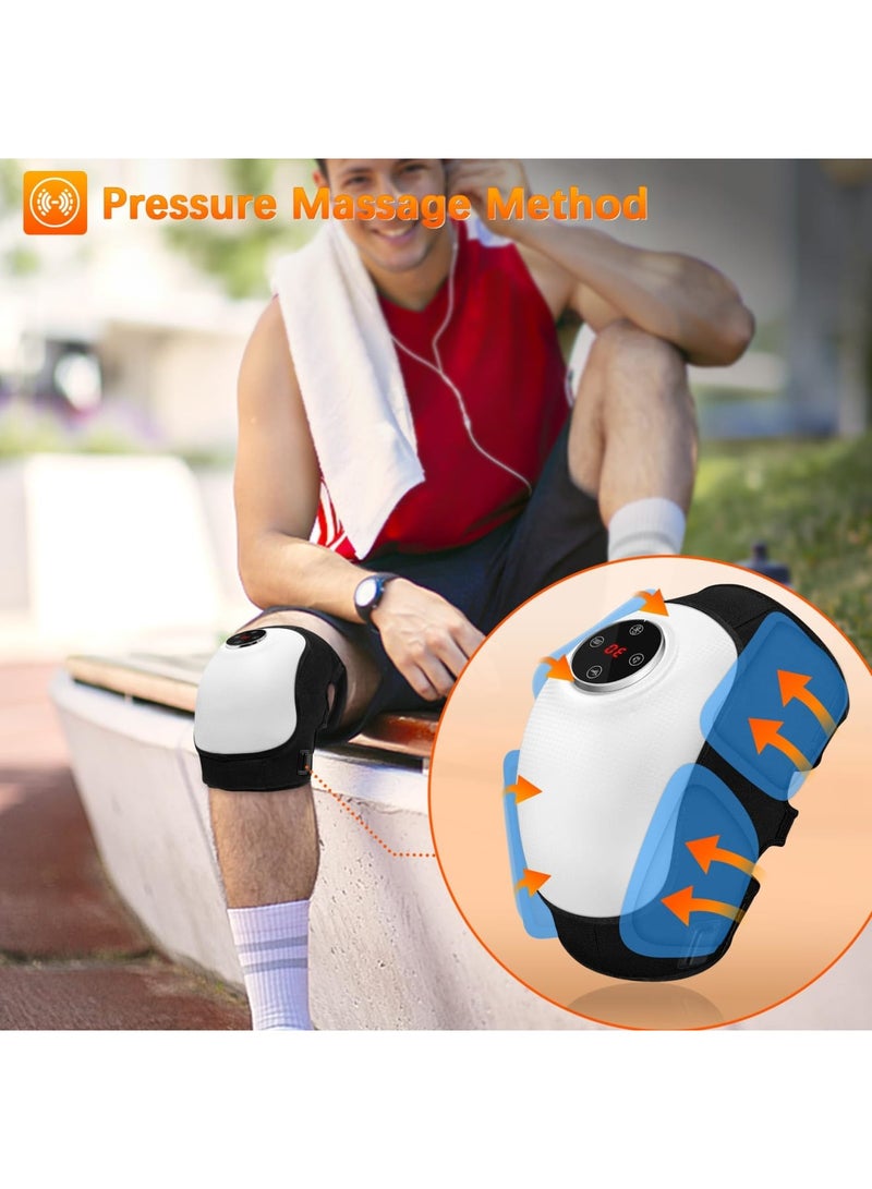 SYOSI Knee Massager, Cordless Knee Massager with Vibration and Infrared Heating Function - Red Light Electric Knee Massager, 3 Adjustable Vibrations, Air Pressure and Heating Modes, 5 Levels of Timing - Image 4
