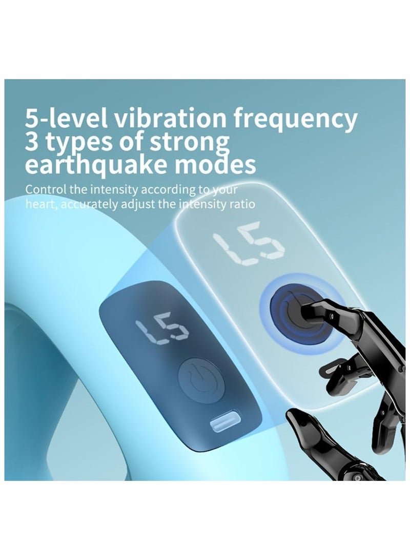 General Body Massage Ring 2-in-1 Fat Burning and Muscle Soothing 5-Level Vibration Modes Full Body Deep Tissue Massager Neck and Shoulder Arm Abdominal Waist Hip and Leg  - Image 3