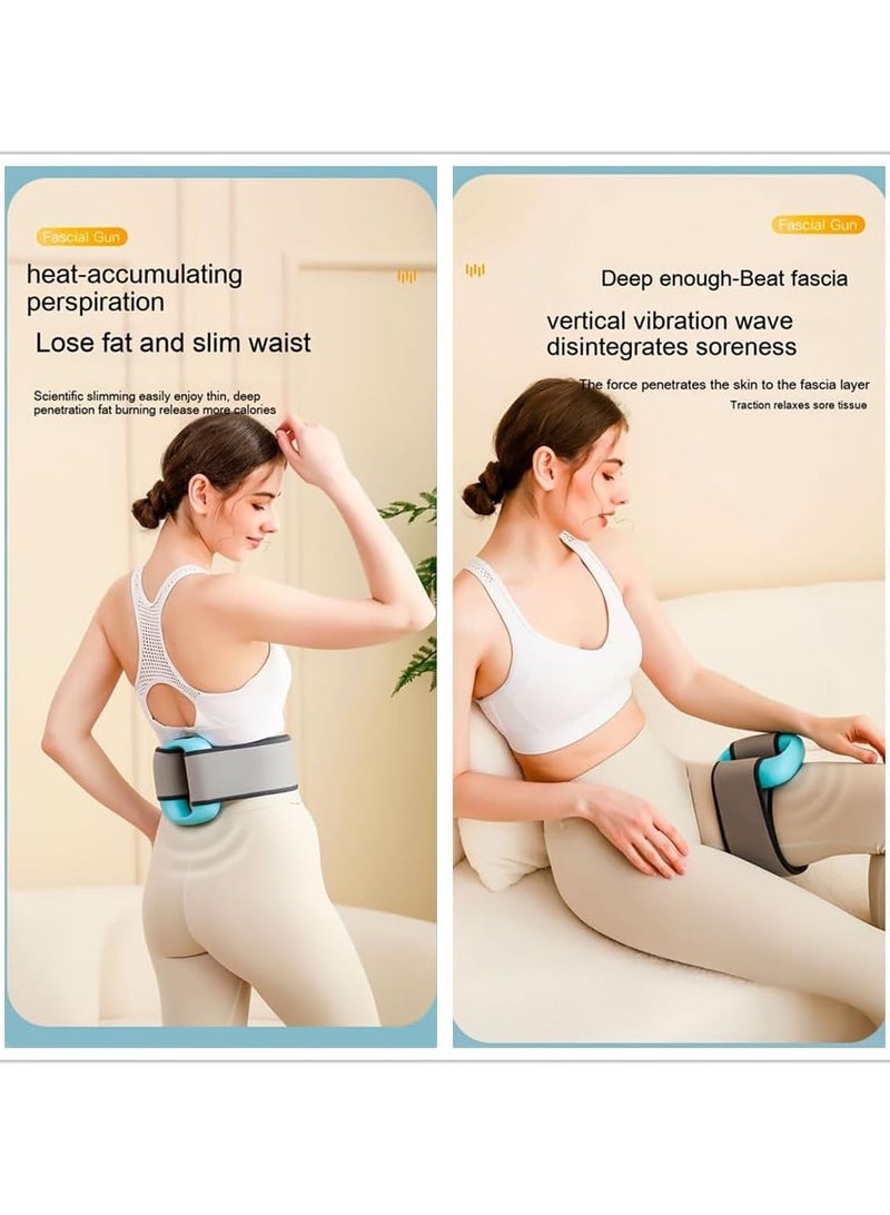General Body Massage Ring 2-in-1 Fat Burning and Muscle Soothing 5-Level Vibration Modes Full Body Deep Tissue Massager Neck and Shoulder Arm Abdominal Waist Hip and Leg  - Image 4