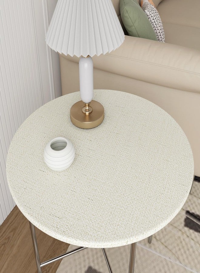 Decotalk 30"x120" White Textured Wallpaper Peel and Stick Grasscloth Textured Wallpaper White Grasscloth Wall Paper Stick and Peel Grass Cloth Vinyl Wrap Removable Beige Contact Paper for Cabinets - Image 5