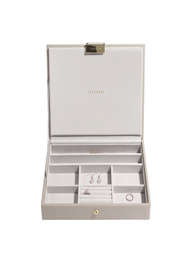 Stackers Taupe Classic Medium Jewellery Box Lid - Image 1