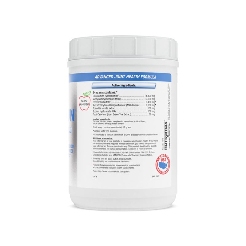 Nutramax Laboratories Nutramax Cosequin ASU Joint Health Supplement for Horses - Powder with Glucosamine, Chondroitin, MSM, ASU, Green Tea Extract, and Hyaluronic Acid, 1050 Grams - Image 2