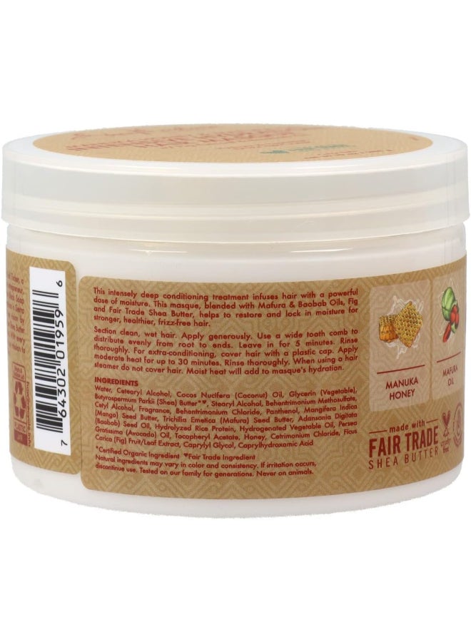 SheaMoisture Manuka Honey And Mafura Oil Intensive Hydration Hair Masque 283grams - Image 3