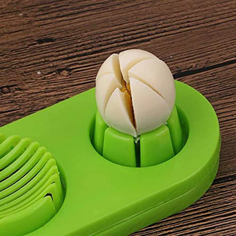 Avenn Avenn Easy to Use 2 in 1 Egg Cutter Boiled Eggs Cutter Multi Purpose Egg Slicer Stainless Steel Cutting Wires Egg Cutter for Hard Boiled Eggs Egg Slicer Cutter Multicolor - Image 5