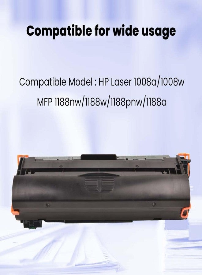 EVM Cartridge Compatible for HP Laser 1008a/1008w, MFP 1188nw/1188w/1188pnw/1188a – Eco-Friendly, Smudge-Free Printing 1-Year Warranty (EVM-ETC-166A) - Image 5