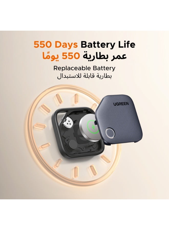 يو جرين يوجرين FineTrack S، قطعتان من علامات التتبع بتقنية البلوتوث تعمل مع تطبيق Samsung SmartThings (سامسونج فقط)، الباحث عن العناصر جهاز تتبع ذكي للمفاتيح والأمتعة وجواز السفر والسيارة التتبع GPS - Image 5