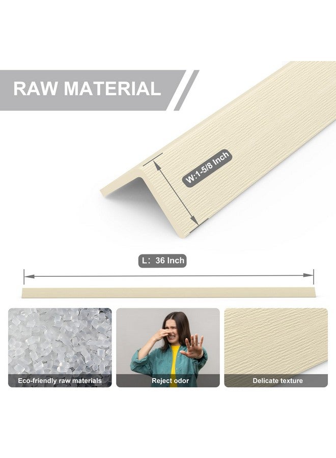 AGHITG حامي زوايا الجدران AGHITG، 4 قطع لحماية زوايا الجدران، 36 بوصة (طول) × 1-5/8 بوصة (عرض) حامي زوايا للجدران وسلامة الأطفال، يمنع خدش الجدار بواسطة الحيوانات الأليفة. - Image 4