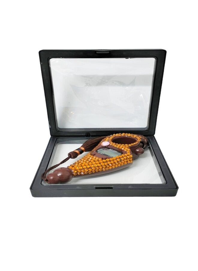 Diamond sparkling  Digital Tasbih Talley Counter Brown - Image 2