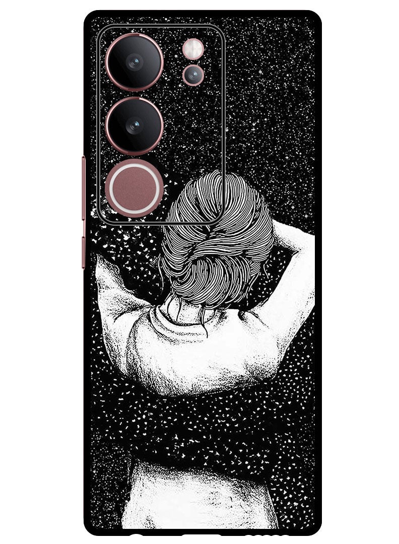 Theodor Protective Case Anti Scratch Shock Proof Bumper Cover For Vivo S17 - S17 Pro Night Imagination Of Girl - Image 1