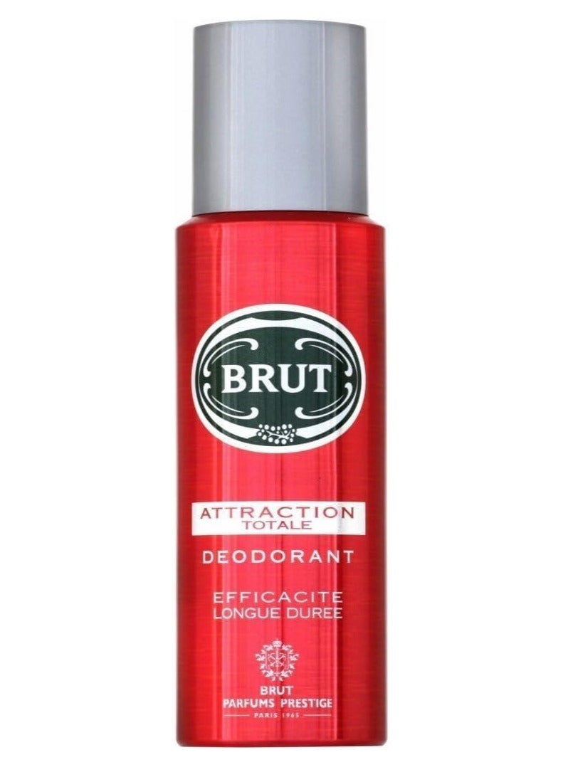 Brut Attraction Totale Efficacite Longue Duree Deodorant 200ml by Usama Perfumes I Al-Hafiz Oud