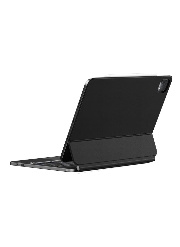 WIWU MK-003 For iPad Pro 11 (2024) Bluetooth-compatible Keyboard Case PU Protective Cover Backlit Magic Keyboard - Image 3