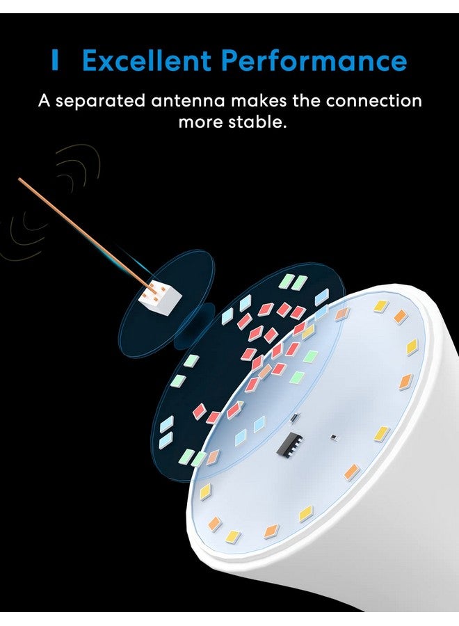 meross meross Smart Light Bulb, Smart WiFi LED Bulbs Compatible with Apple HomeKit, Siri, Alexa, Google Assistant and SmartThings, Dimmable E26 Multicolor 2700K-6500K RGB, 810 Lumens 60W Equivalent  - Image 5