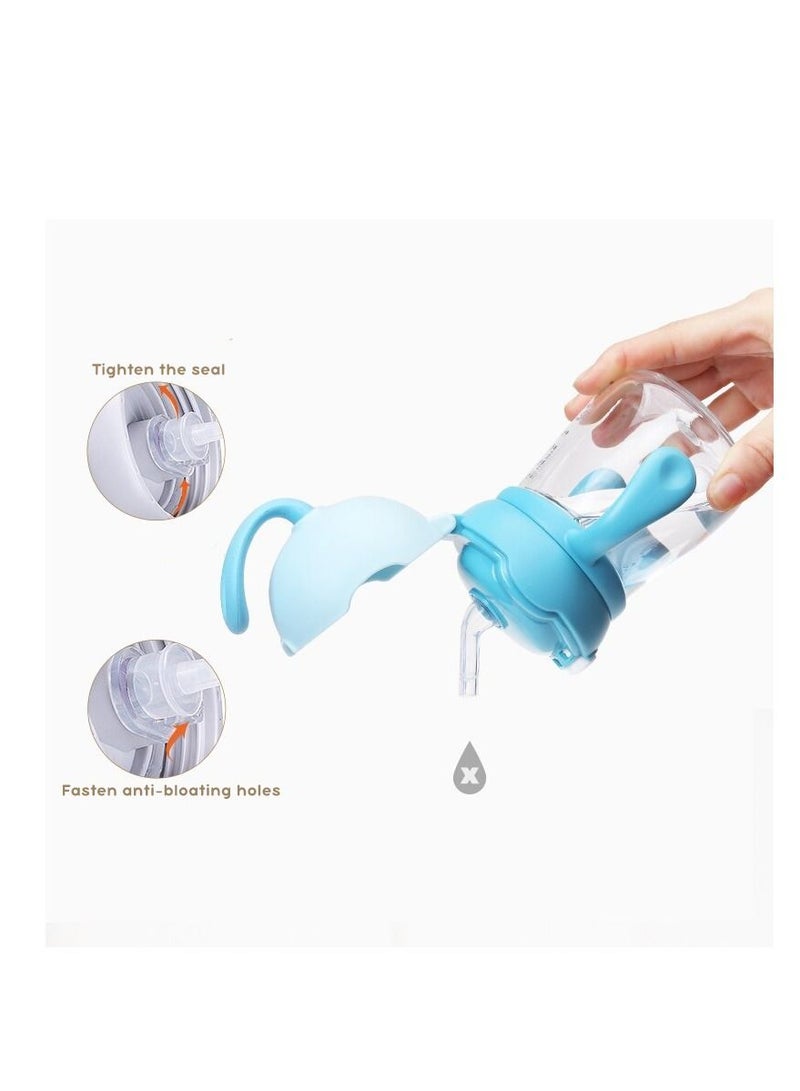 لوكو كوب بقشة للاطفال و مزود بفوهة وقشة من لوكو ، مضاد للانسكاب لتدريب الاطفال على الشرب ومزود بمقبض و فرشاه سيليكون - Image 5