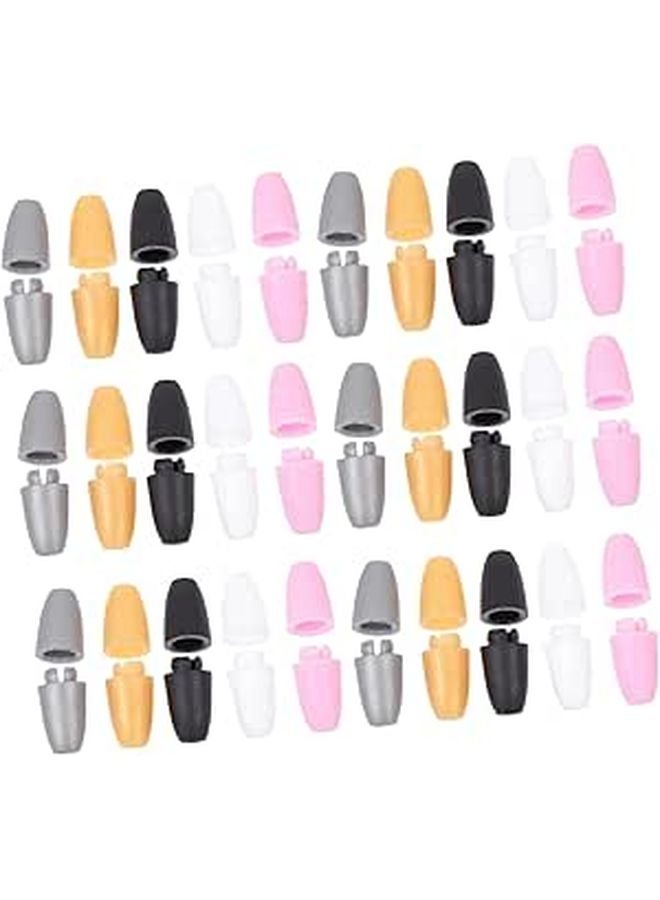 50 Pcs Black Plastic Breakaway Clasps for DIY Jewelry Necklaces Bracelets and Lanyards - Image 1