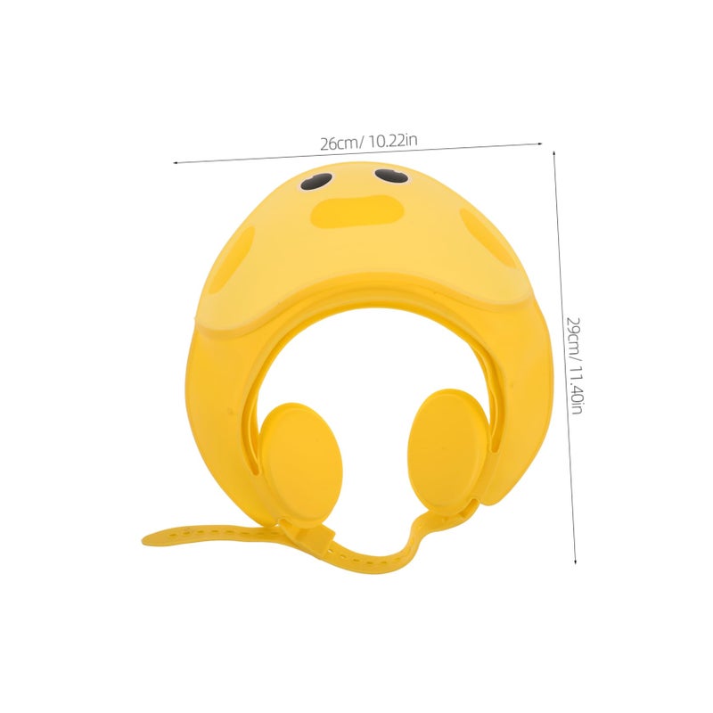Adjustable Silicone Shower Cap for Bathing Swimming Travel Protects Hair Eyes Ears - Image 3