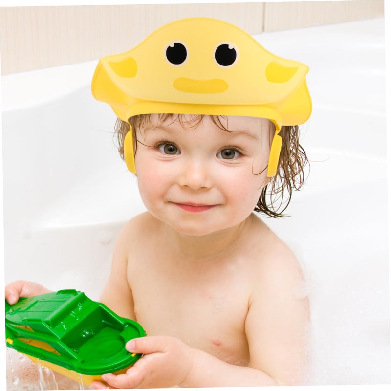Adjustable Silicone Shower Cap for Bathing Swimming Travel Protects Hair Eyes Ears - Image 5