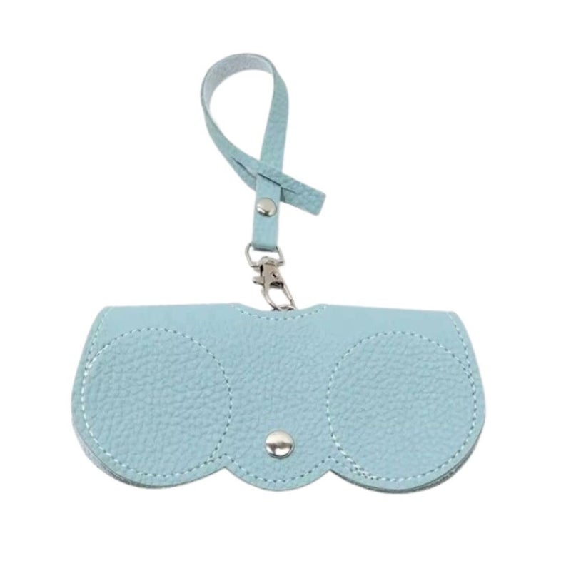 Eitheo حافظة نظارات شمسية/نظارات أنيقة وجميلة من إيثيو للنساء/الفتيات، عصرية وأنيقة وسهلة السفر، مظهر جلدي مع خطاف لحقائب اليد، حقيبة نظارات عصرية - Image 1