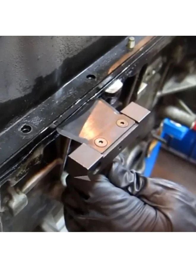 Black Professional Car Pan Separator Tool Durable Metal Pry Bar For Engine Sump Removal - Image 5