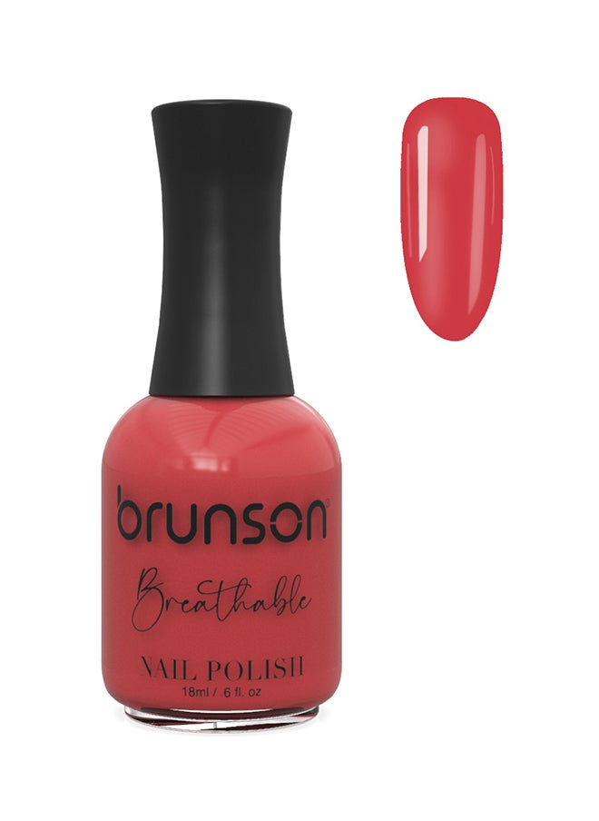 brunson Breathable Nail Polish Halal nail polish Wudu friendly Quick-Dry Vegan long lasting but easy peel off   18ml BH213 